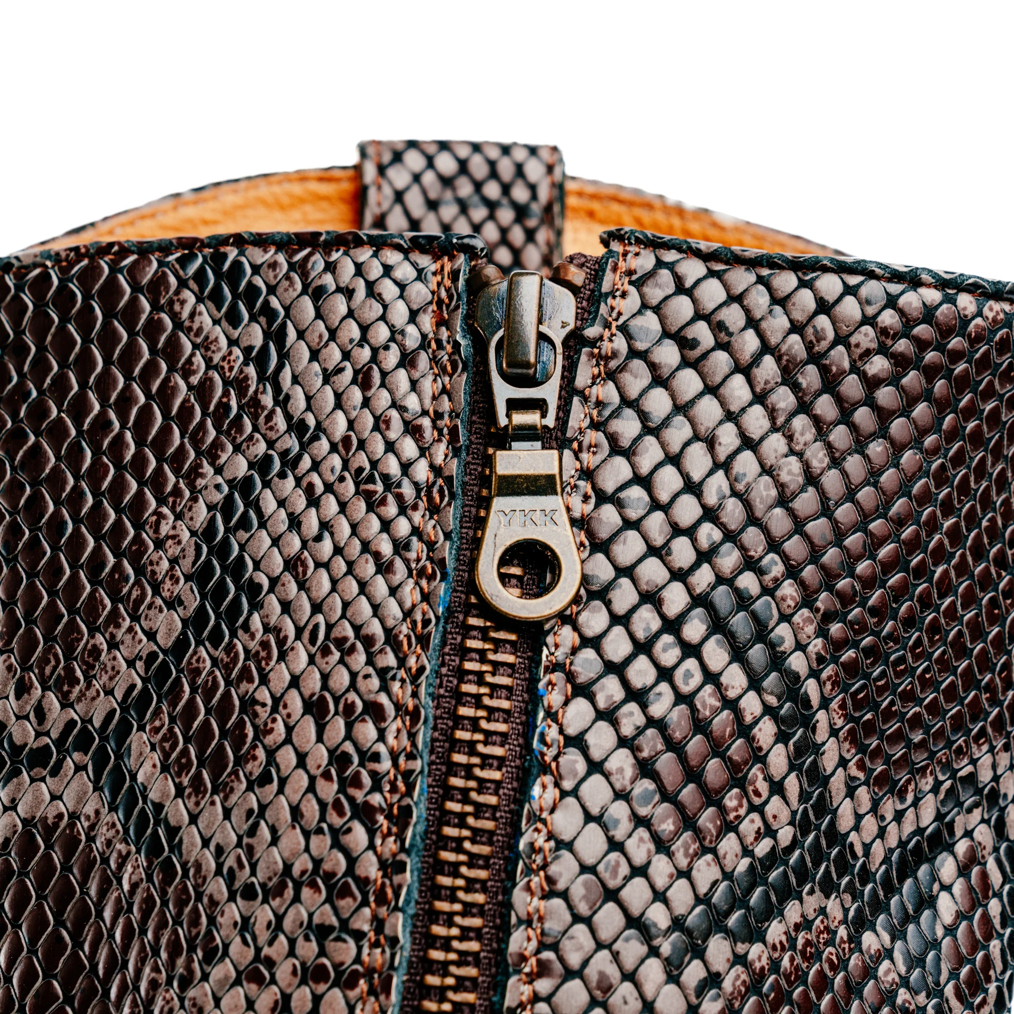 Santa Rosa Brand x Snake Oil Provisions Heartbreaker Boot Brown Snake - Image 4