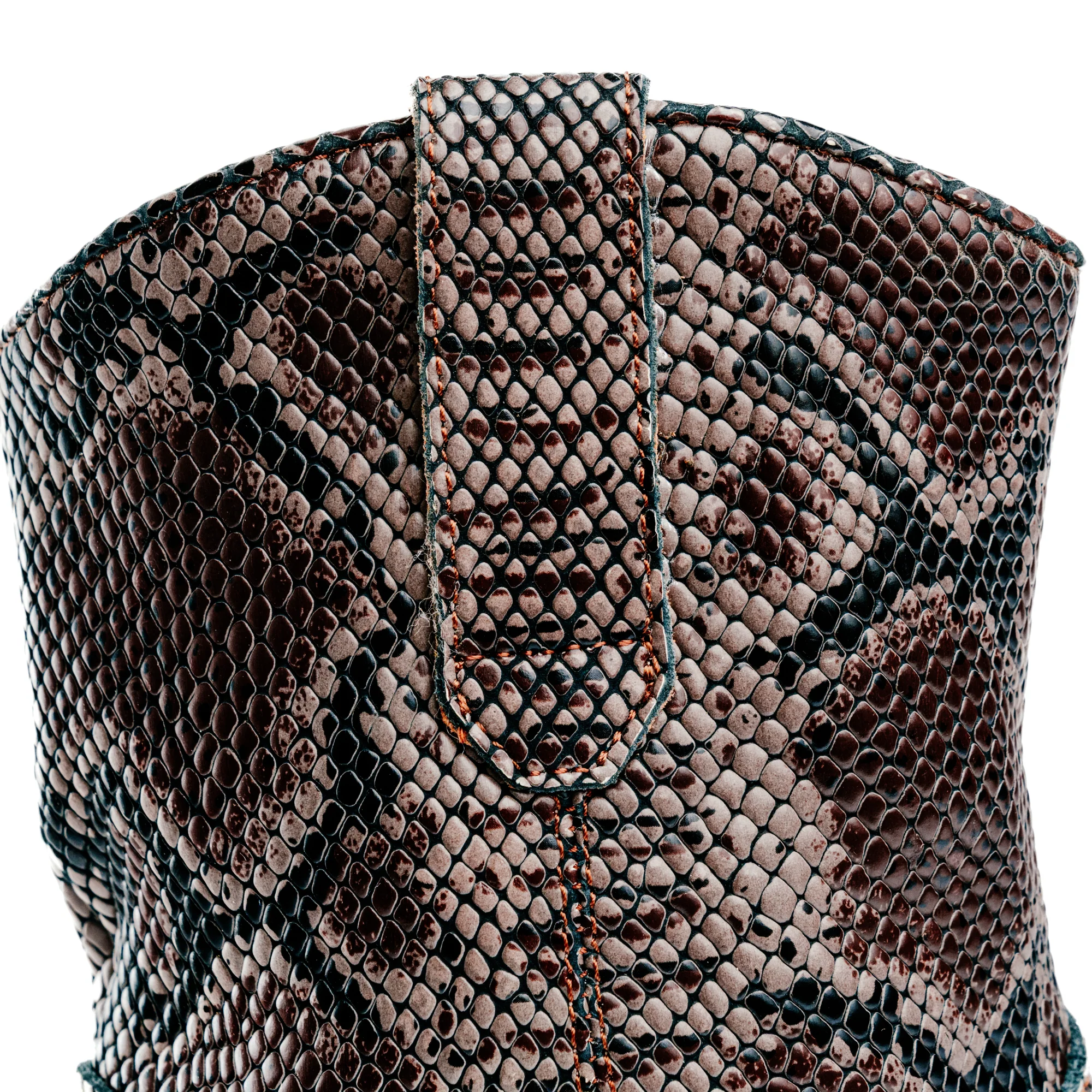 Santa Rosa Brand x Snake Oil Provisions Heartbreaker Boot Brown Snake - Image 6