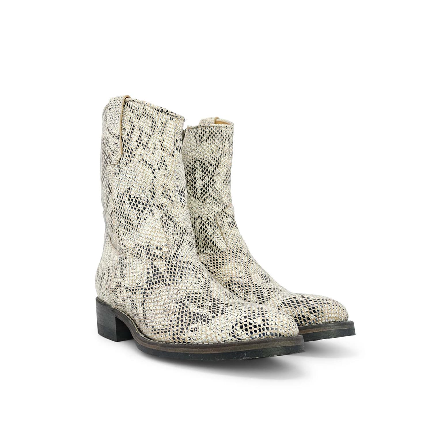 Santa Rosa Brand x Snake Oil Provisions Heartbreaker Boot White Snake FINAL SALE - Image 3