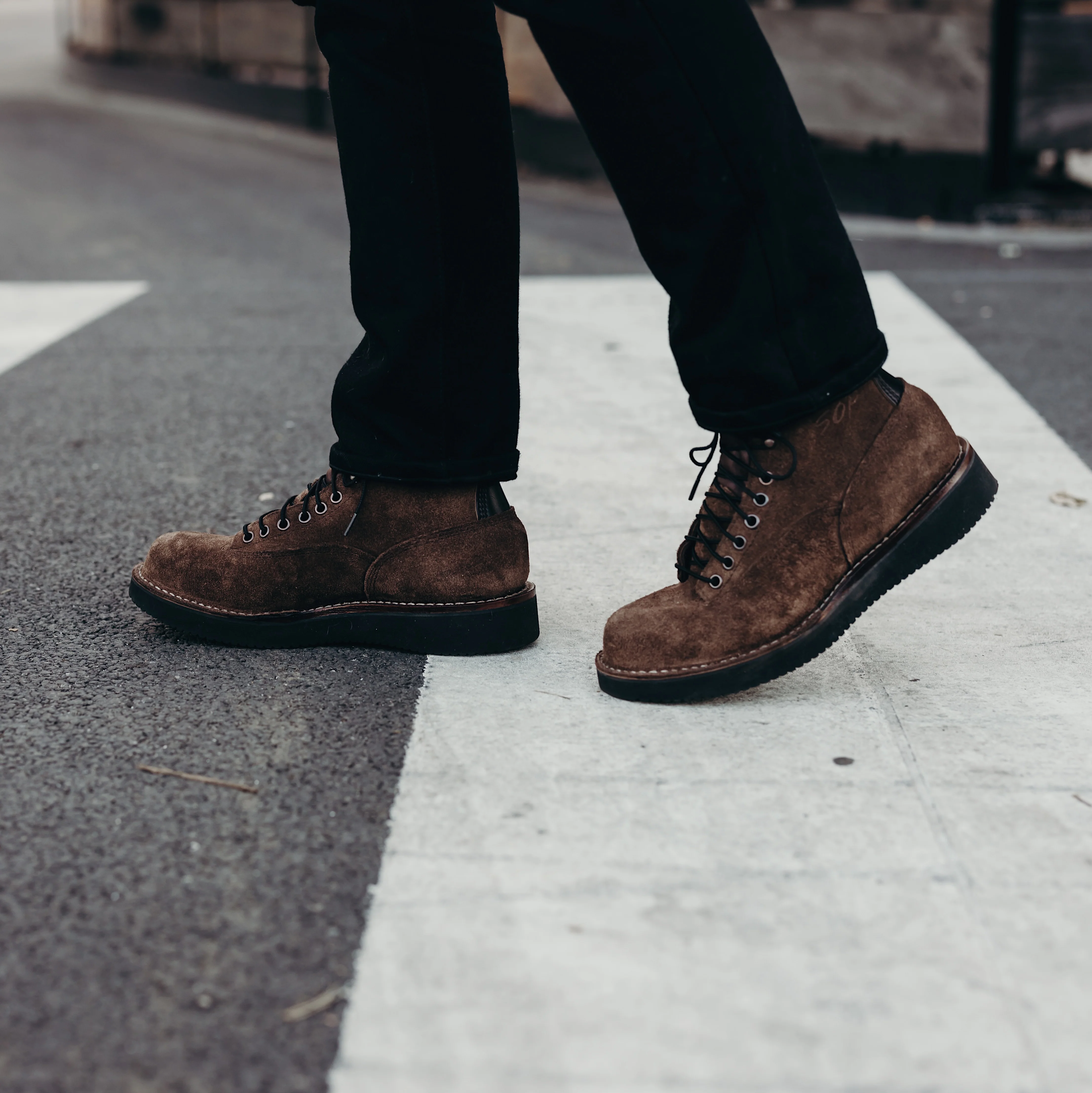 White's Boots x Snake Oil Provisions Big Shooter Brown Roughout - Image 3