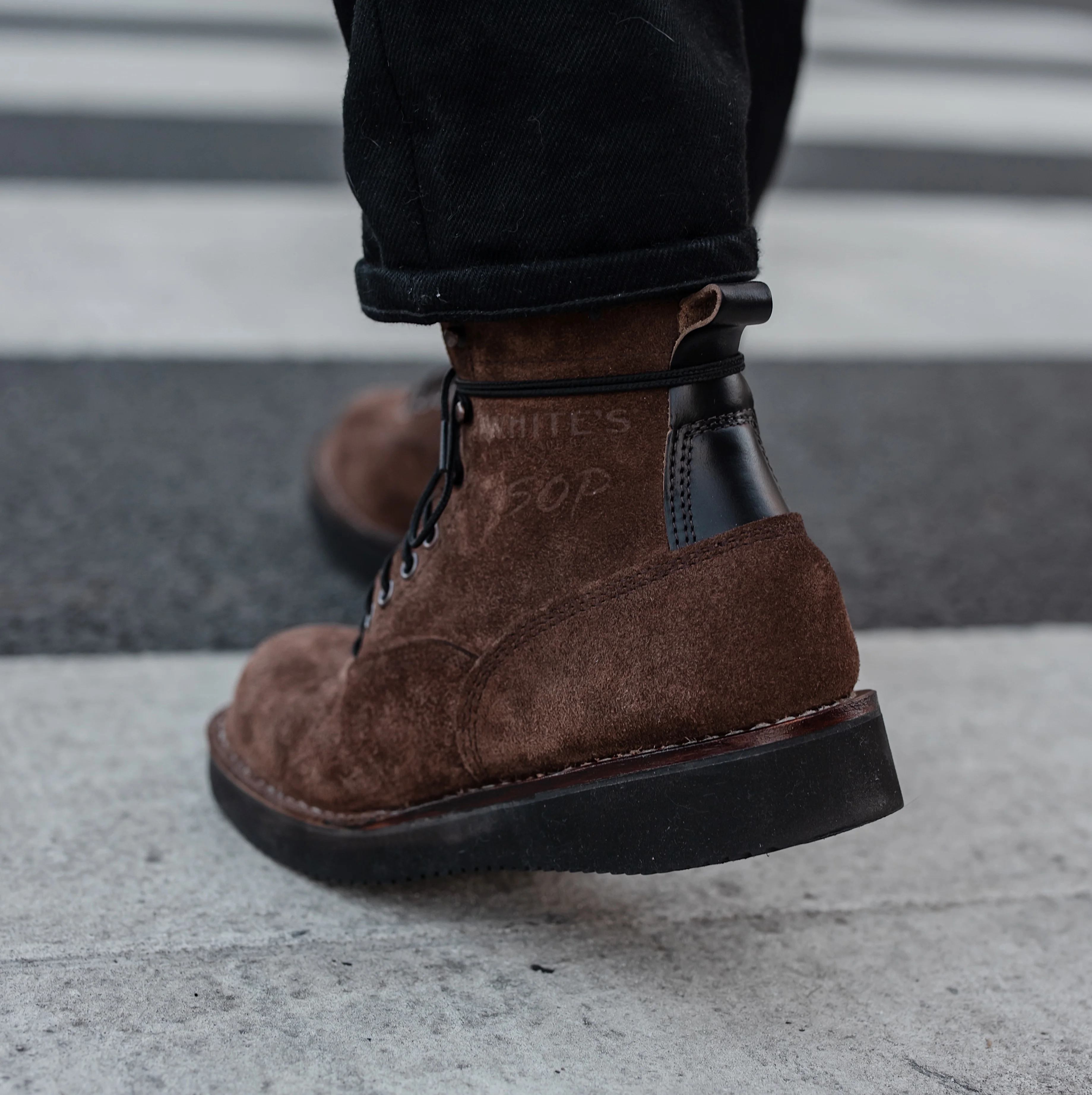 White's Boots x Snake Oil Provisions Big Shooter Brown Roughout - Image 5