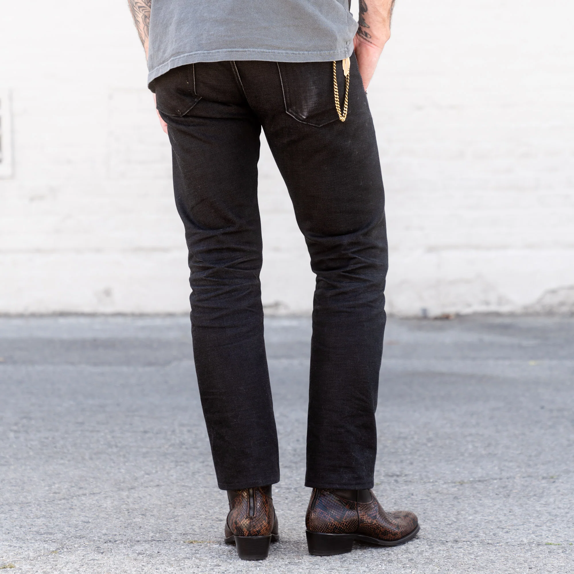 Schaeffer's Garment Hotel 101 Standard Straight Jean Sulphur Black - Image 3