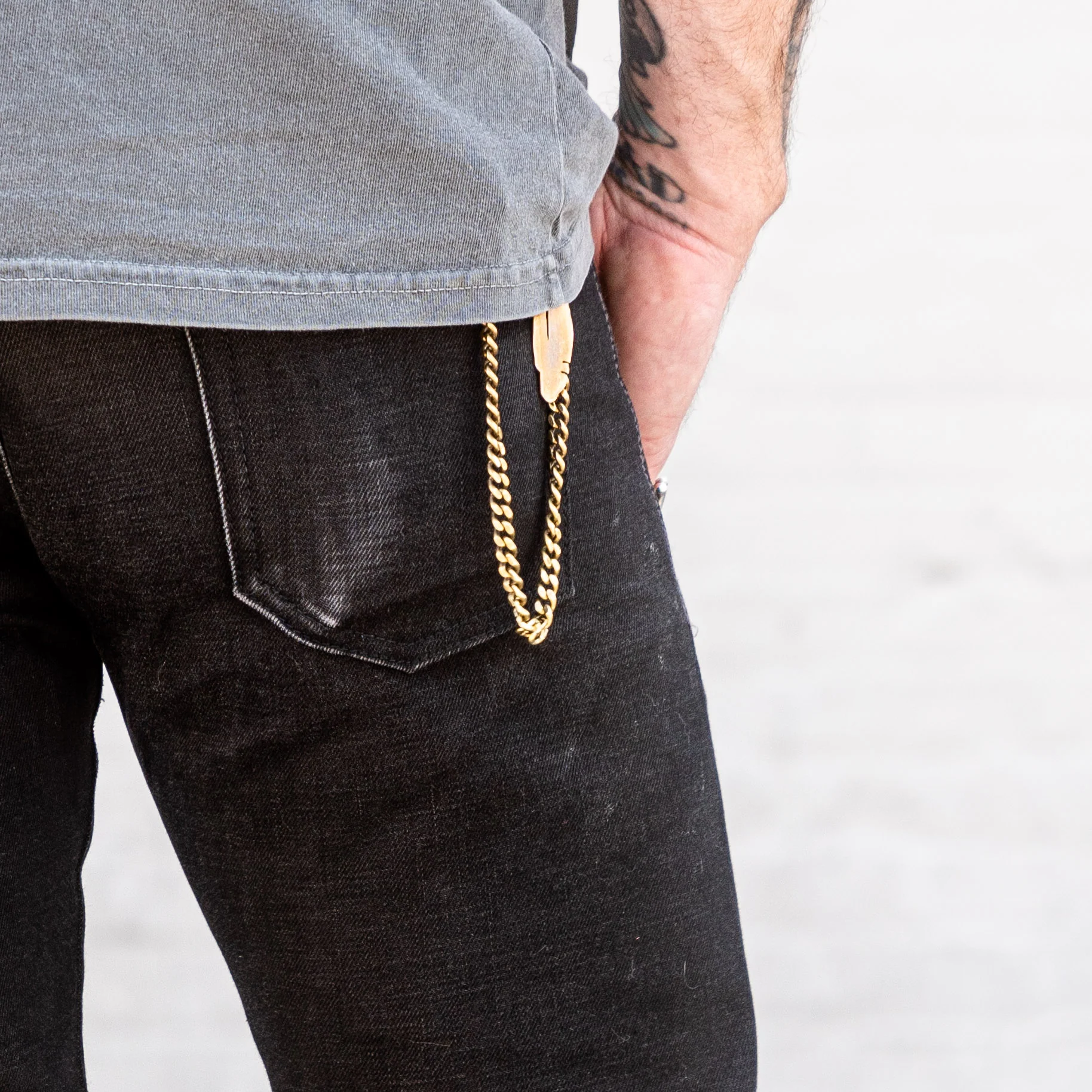 Schaeffer's Garment Hotel 101 Standard Straight Jean Sulphur Black - Image 5