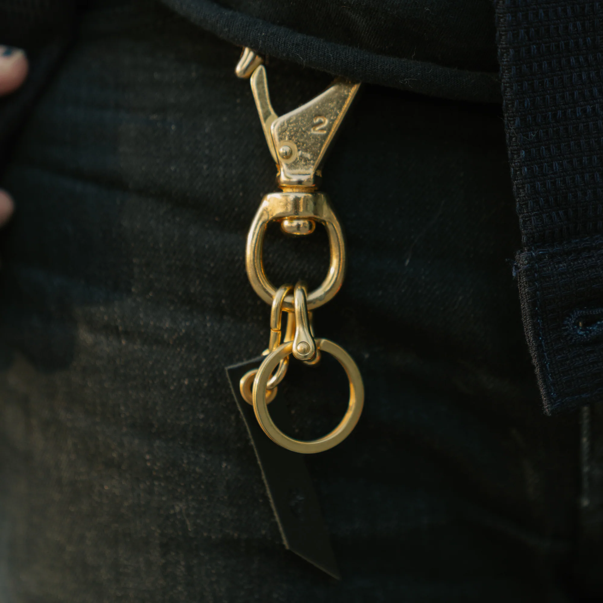 The Black Acre Key Clip Brass - Image 3