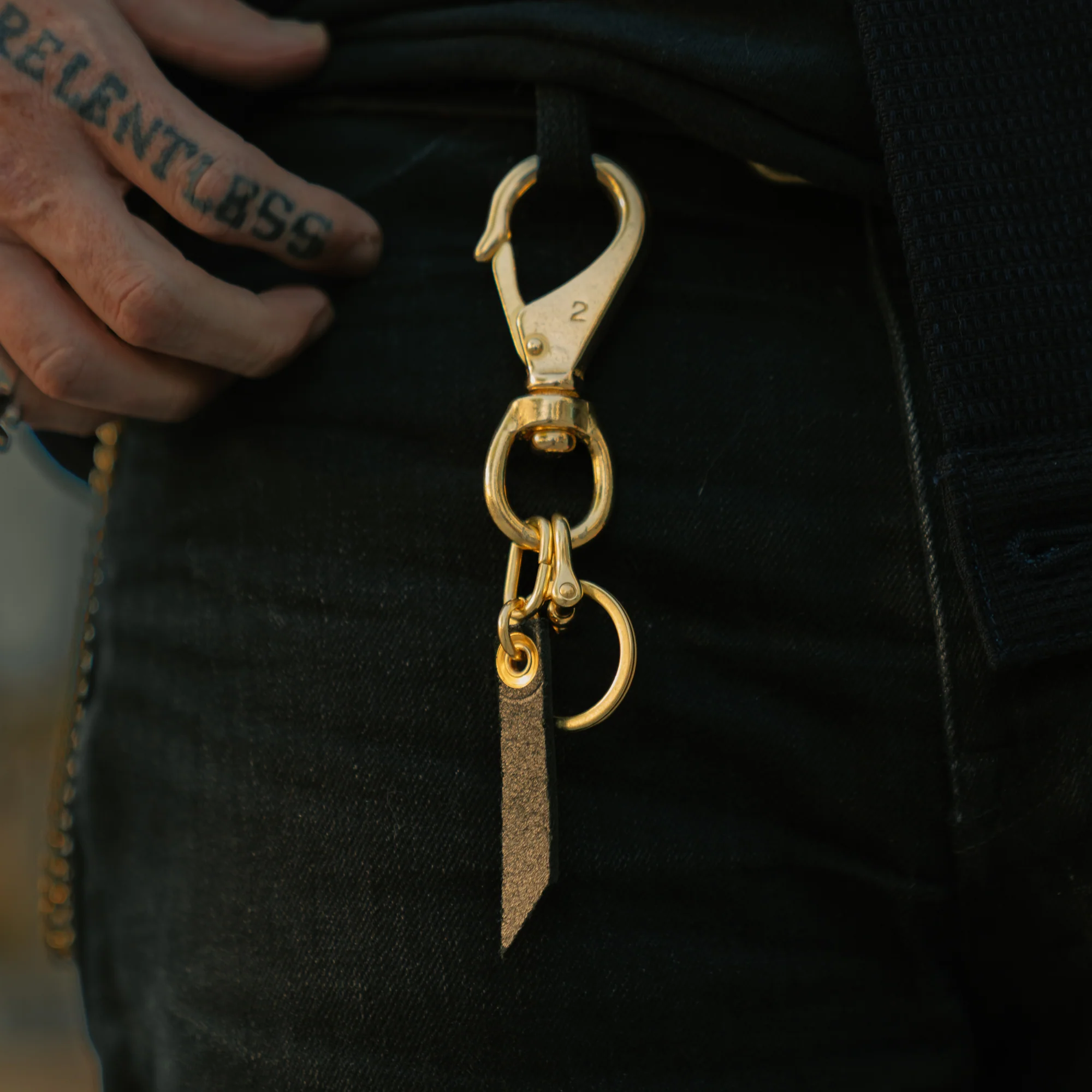 The Black Acre Key Clip Brass - Image 4