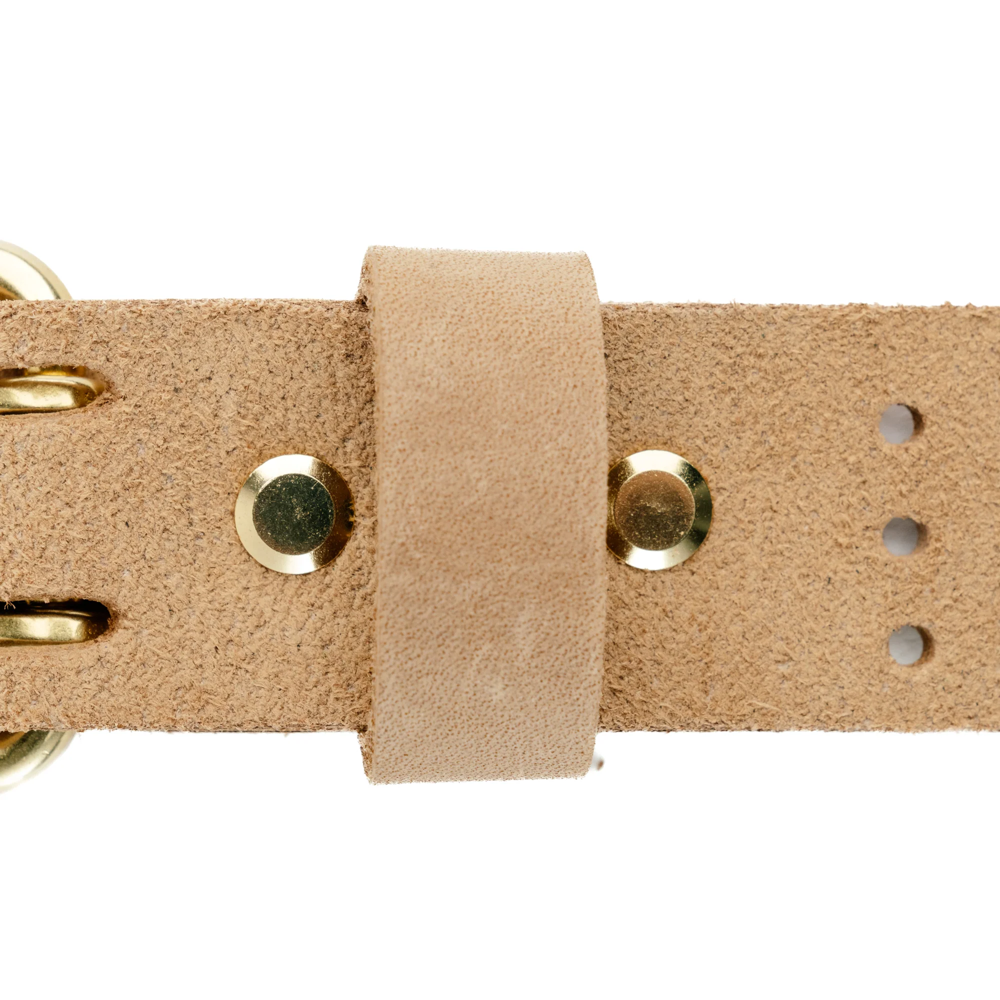 The Black Acre x Snake Oil Provisions Scoundrel Dual Prong Belt Sand Suede - Image 4