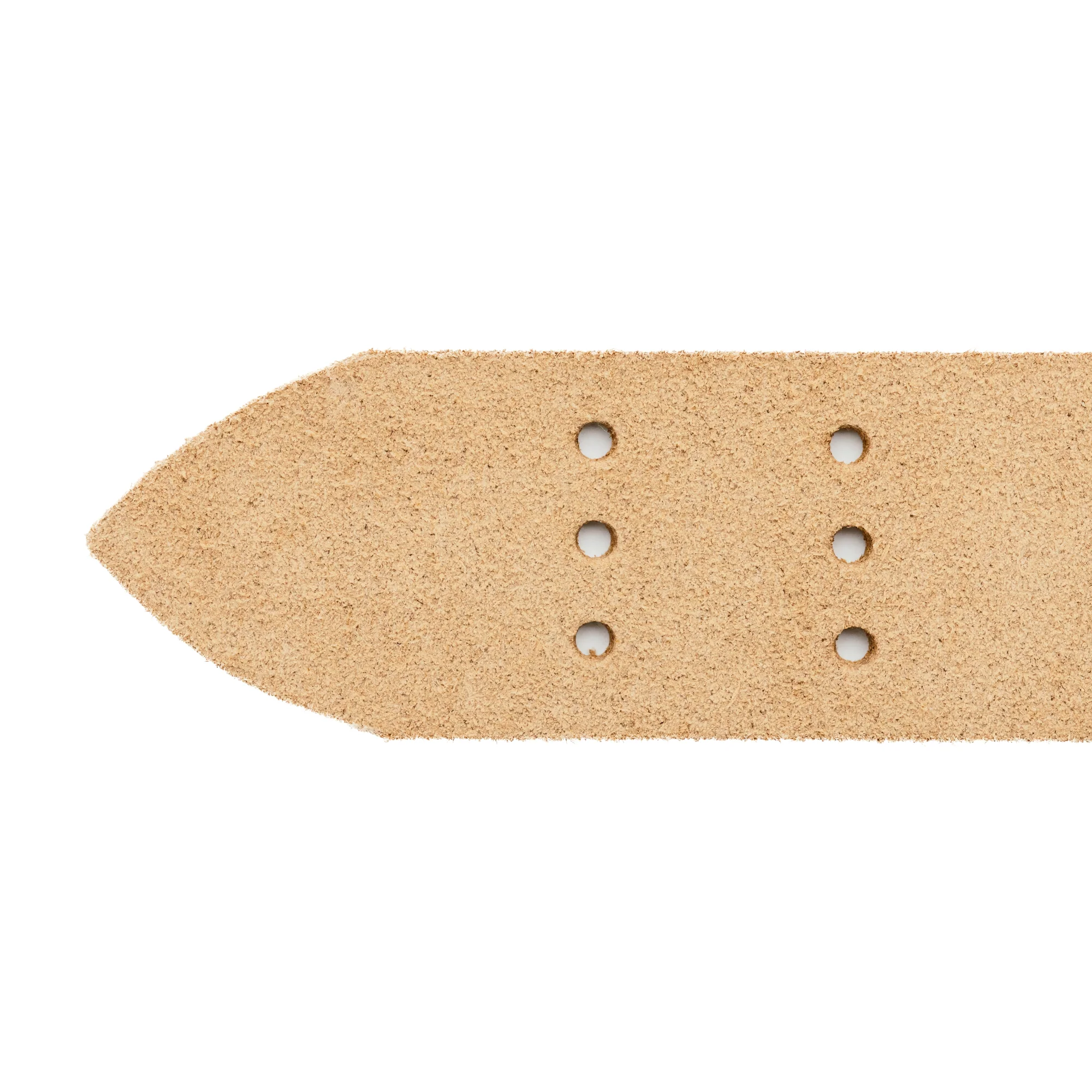 The Black Acre x Snake Oil Provisions Scoundrel Dual Prong Belt Sand Suede - Image 5