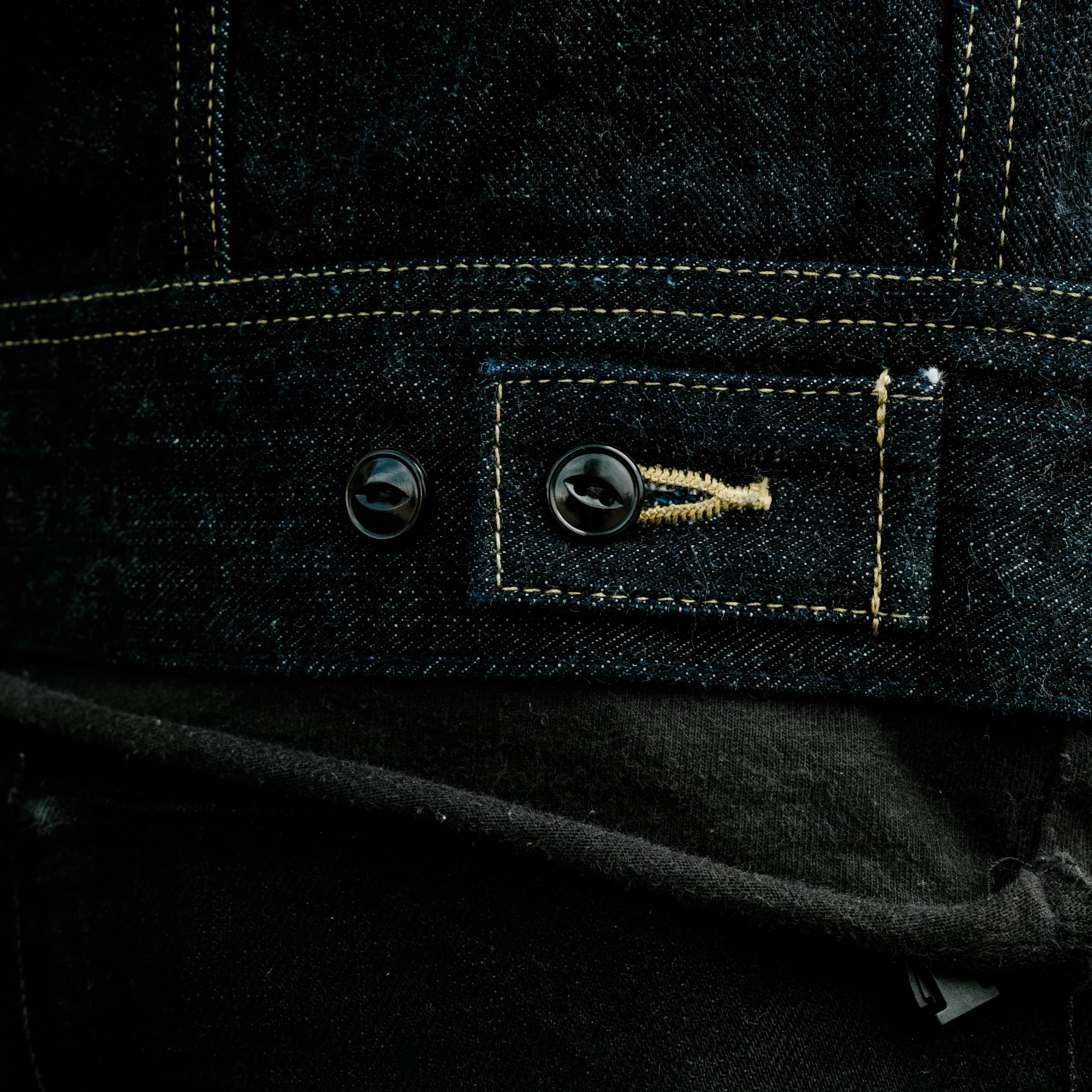 The Flat Head FN-OJ-D103 14.5oz Zimbabwe Cotton Denim Jacket Indigo - Image 9