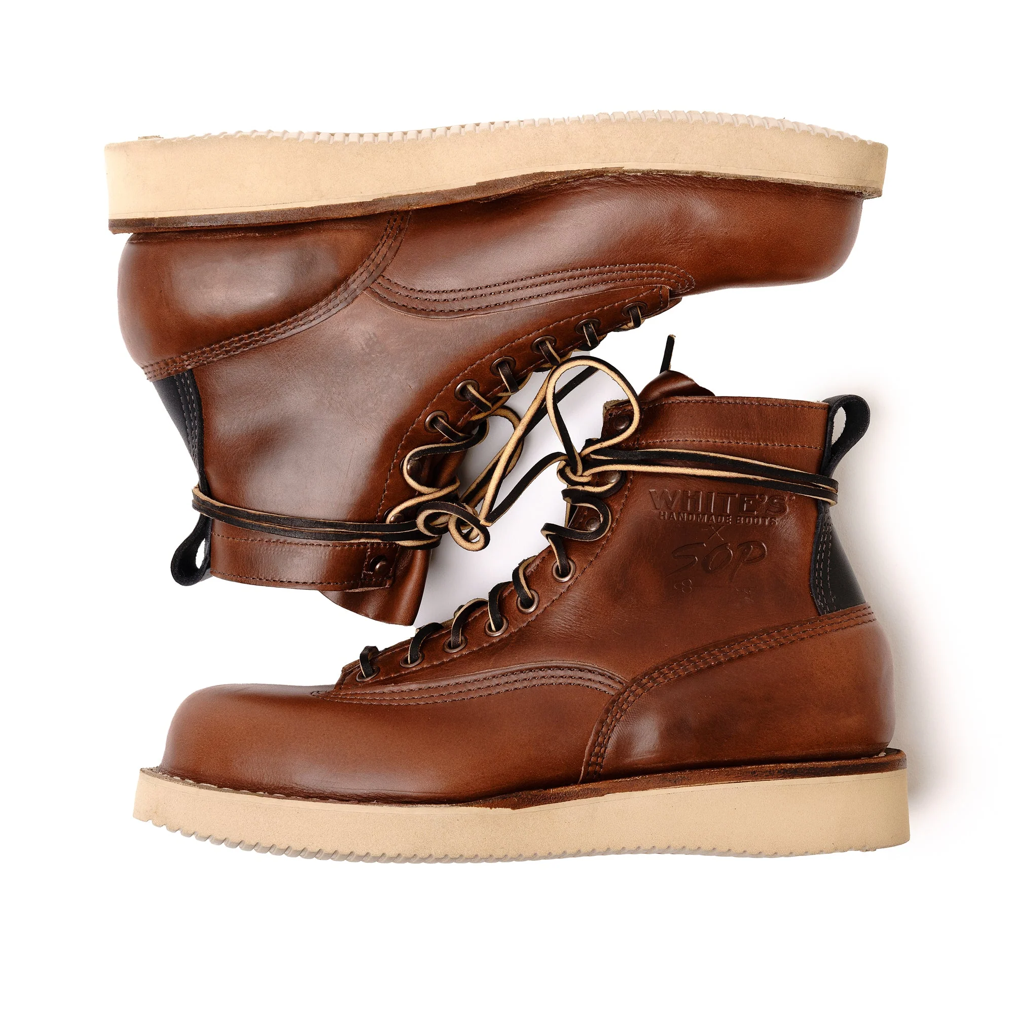White's Boots x Snake Oil Provisions Big Shooter Boot British Tan Chromexcel - Image 9